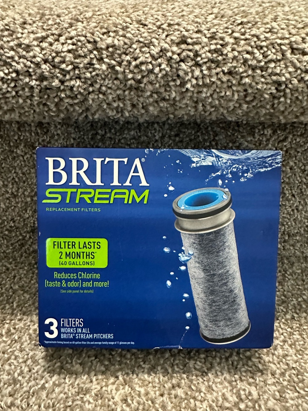 Brita Stream Filters box of 3 Sealed